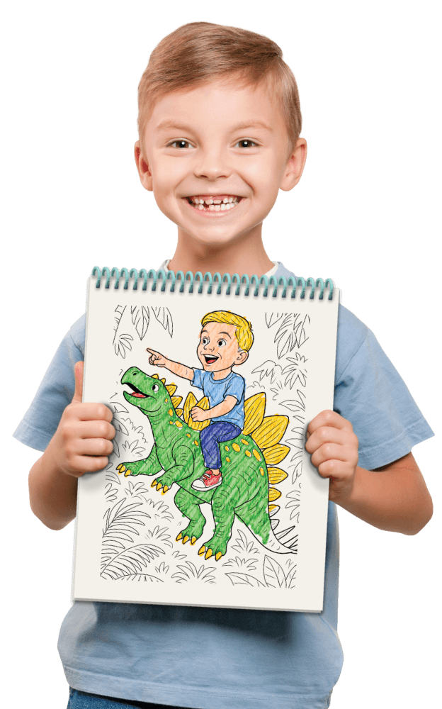 Boy with magnet sheet